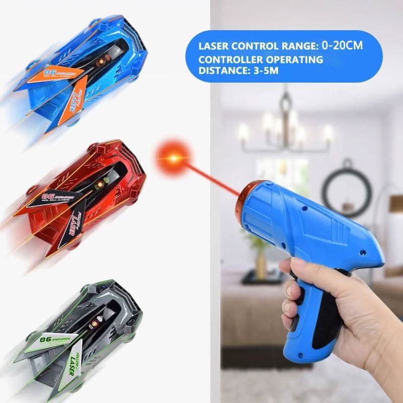 GRAVITYRACER – Laser-controlled wall-climbing RC car for kids