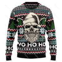 Pull de Noël GrungeFest avec motif de crâne