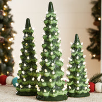 Handcrafted Ceramic Christmas Tree with LED Lights