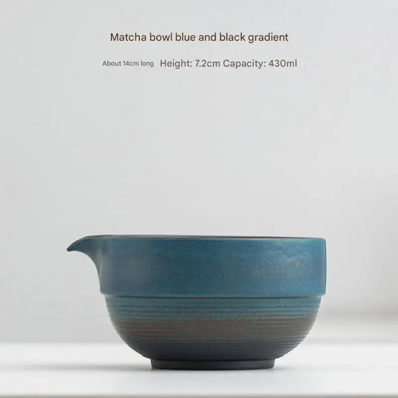 Handcrafted Japanese Ceramic Matcha Bowl - Green