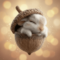 Handmade Christmas Tree Ornaments with Acorn and Woodland Animal Decorations