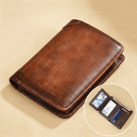 Handmade Genuine Leather RFID-Blocking Wallet