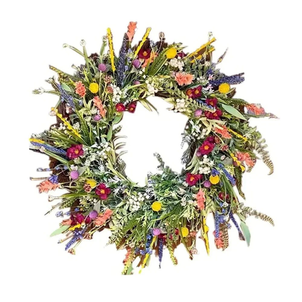 Handmade Vibrant Door Wreath