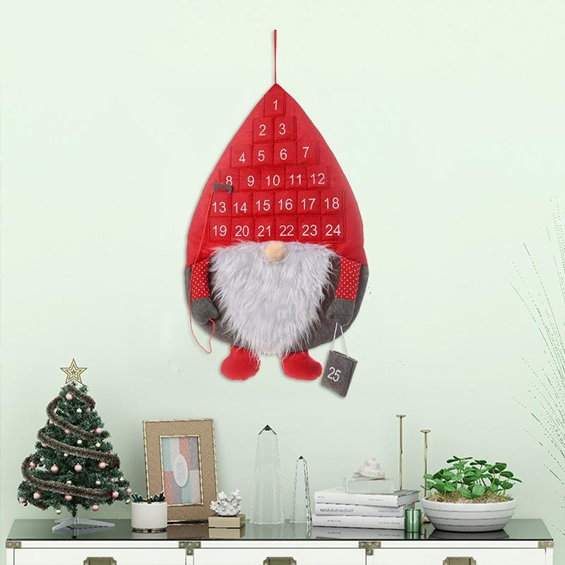 Hanging Santa Christmas Countdown Advent Calendar