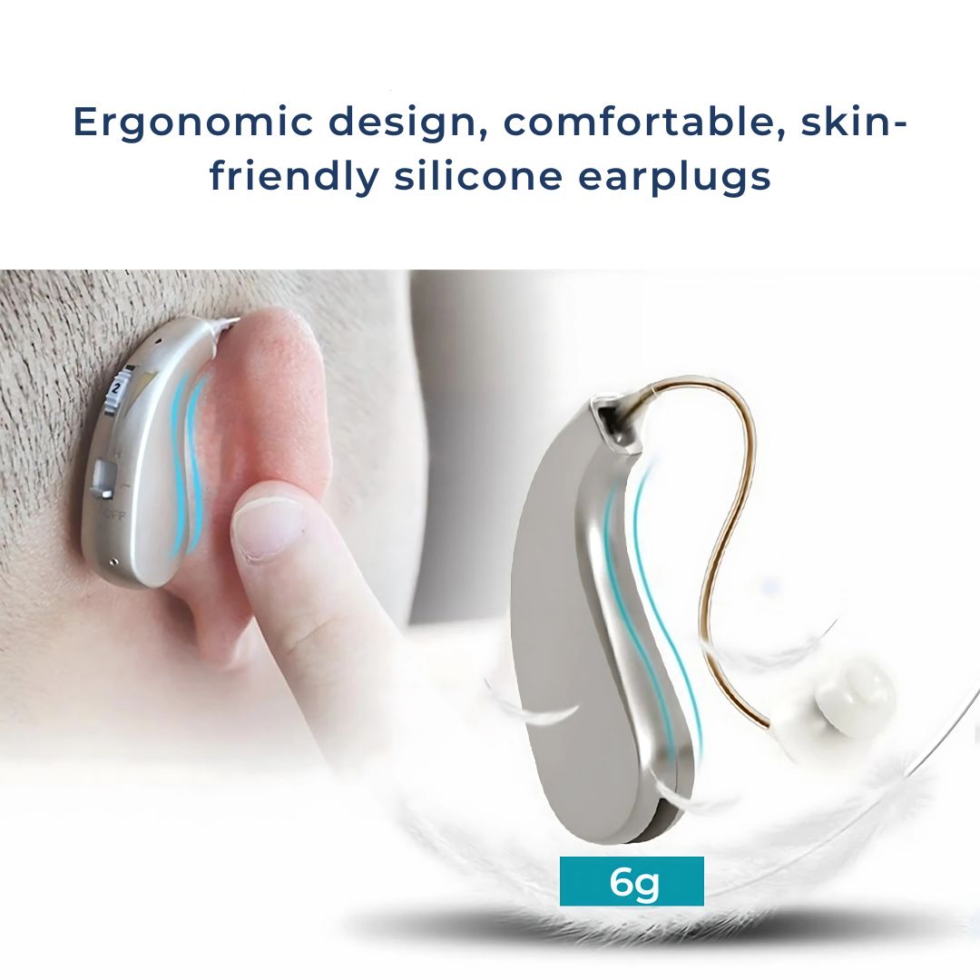 HearingPlus Rechargeable Digital Hearing Aid | for Clear Sound Amplification - Comfortable - Adapted for Daily Use Davy