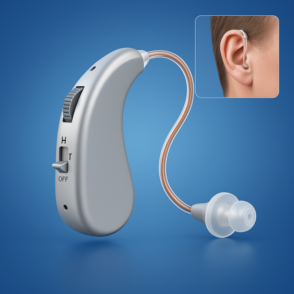 HearingPlus Rechargeable Digital Hearing Aid | for Clear Sound Amplification - Comfortable - Adapted for Daily Use Davy
