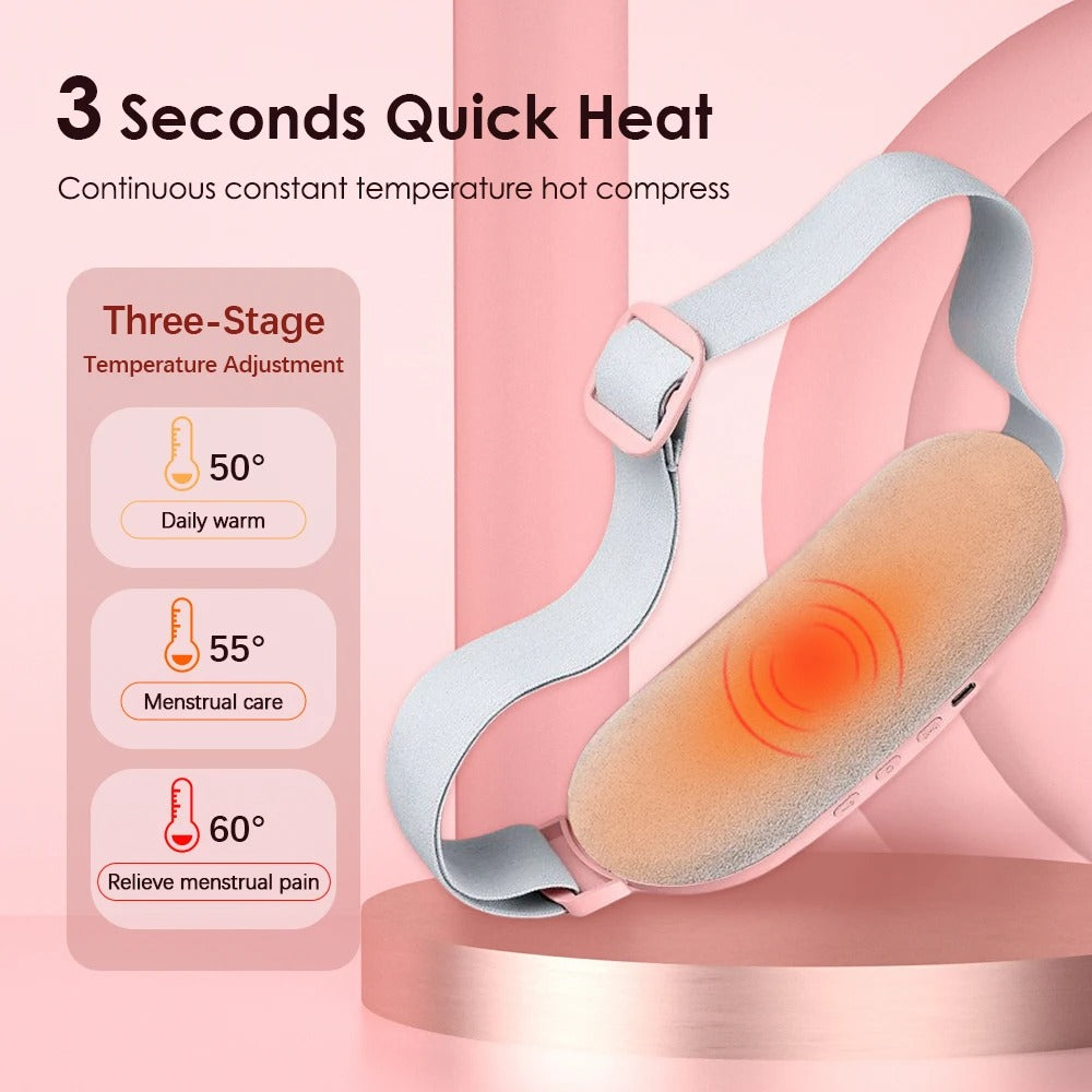 Heating Pad with Massage for Menstrual Pain and Back Pain