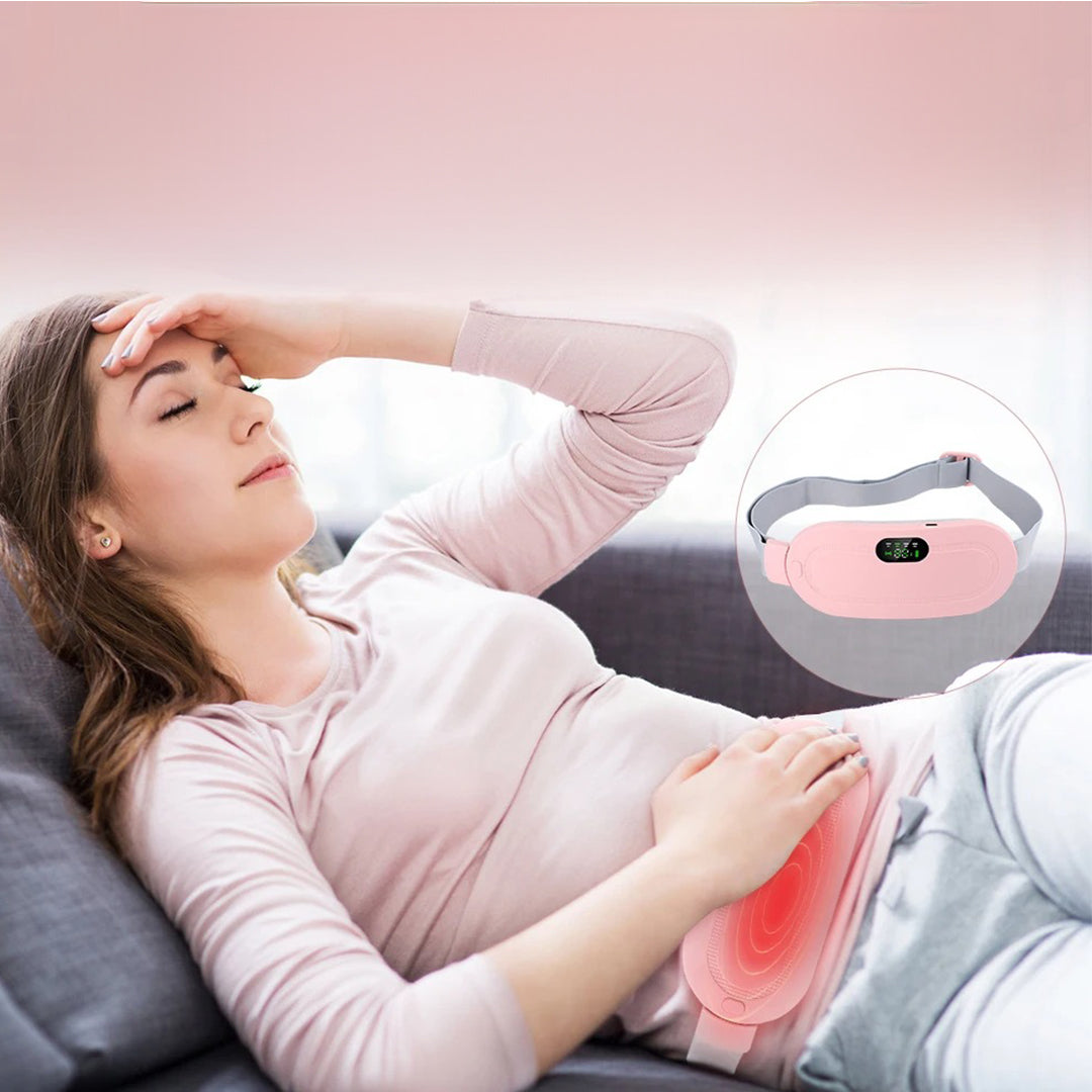 Heating Pad with Massage for Menstrual Pain and Back Pain