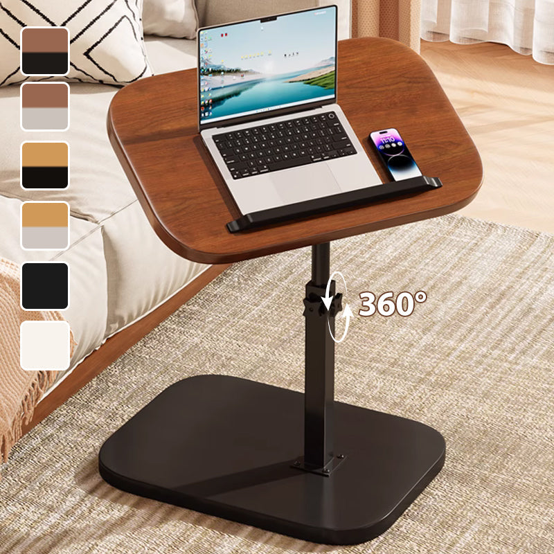 Height-Adjustable Rolling Laptop Desk with 360° Swivel Tabletop, 45–80 cm, 30 kg Capacity