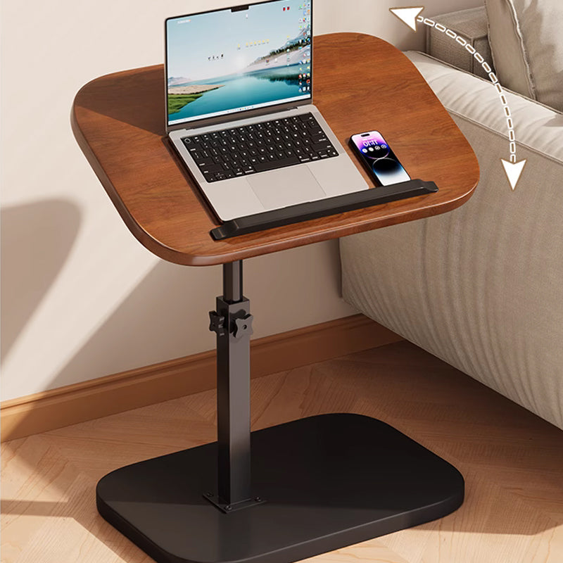 Height-Adjustable Rolling Laptop Desk with 360° Swivel Tabletop, 45–80 cm, 30 kg Capacity