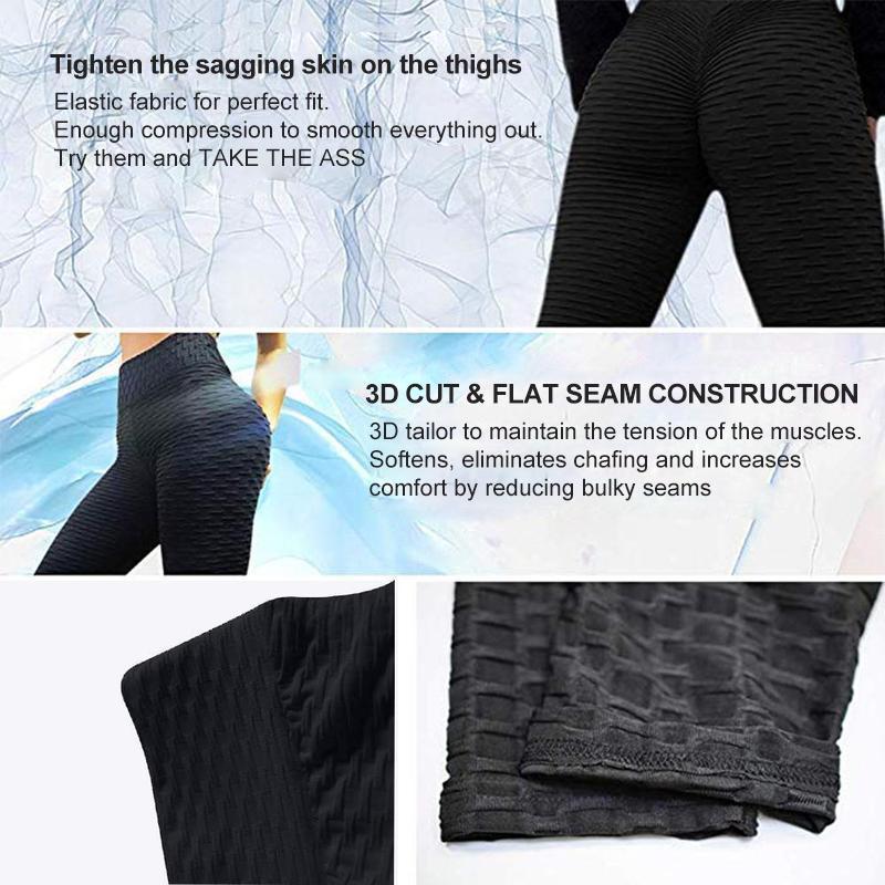 Leggings de compression texturés taille haute