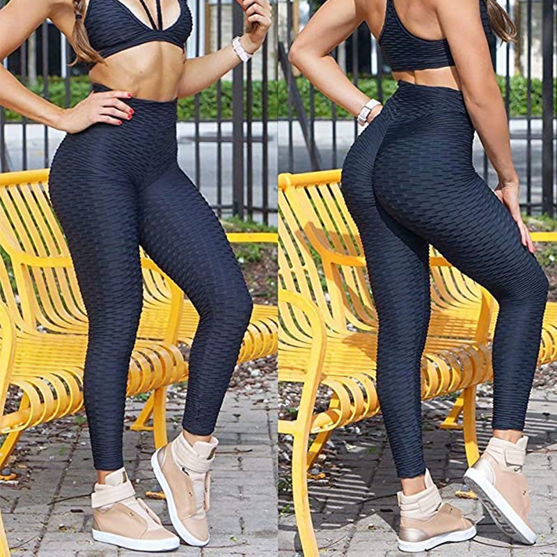Leggings de compression texturés taille haute