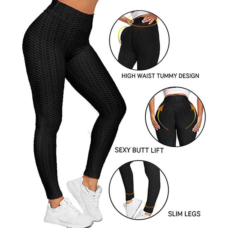Leggings de compression texturés taille haute
