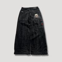 Jeans Negros Holgados de Cintura Alta – Raven