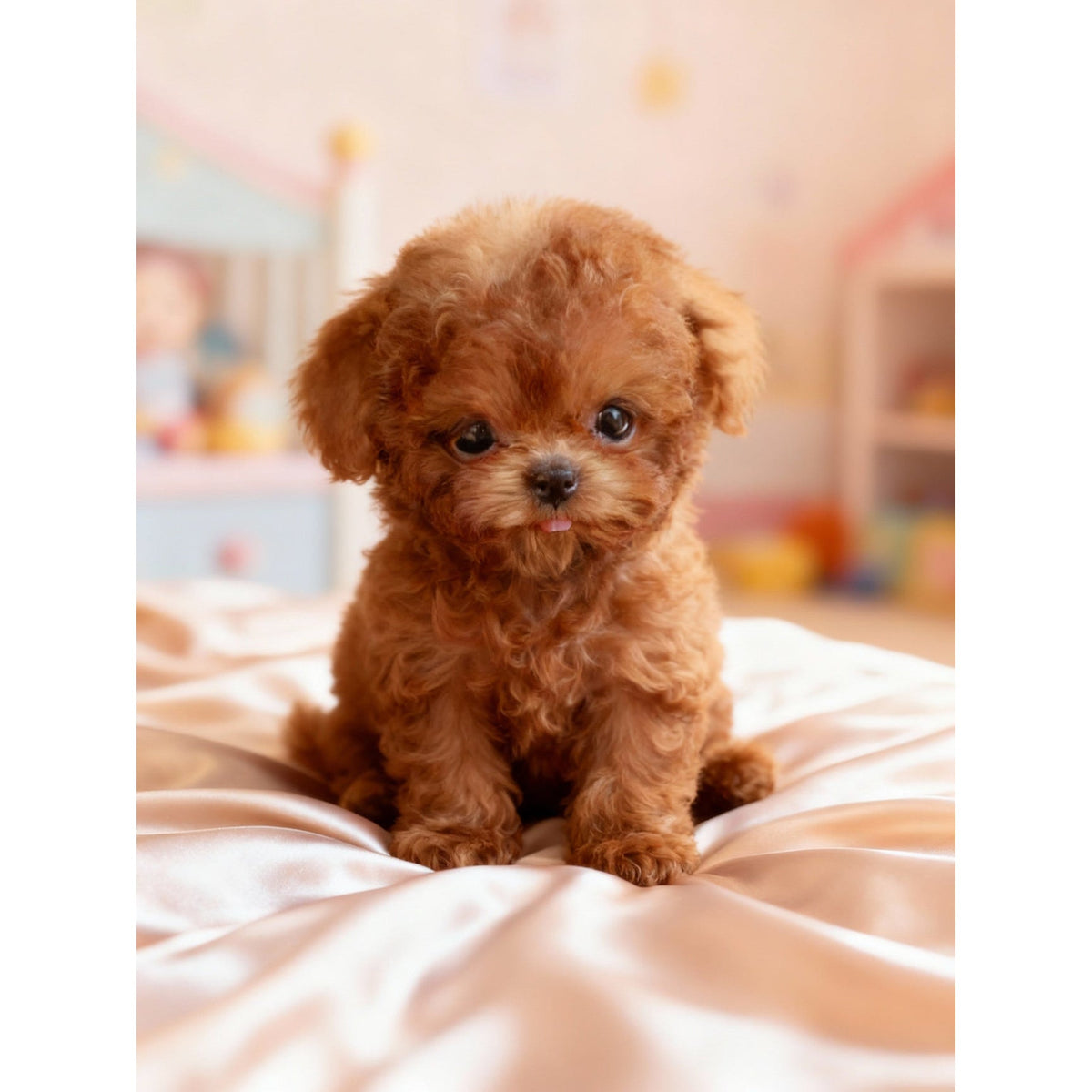 Peluche interactive en forme de chien, assise, avec sons et mouvements