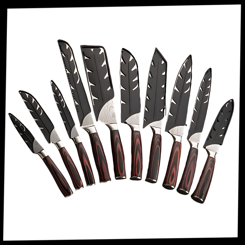 Japanese Knives in the Pakkawood Series