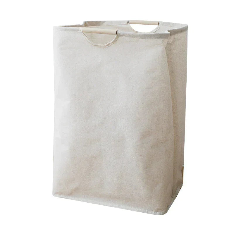 JapanStil Cotton-Linen Laundry Basket