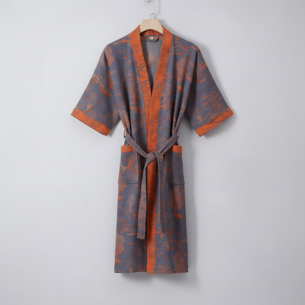 KIMOGINKO – Kimono Bathrobe made of Organic Cotton for Breathable Comfort