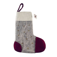 Large Christmas Stocking – Handmade – 100% Pure Wool