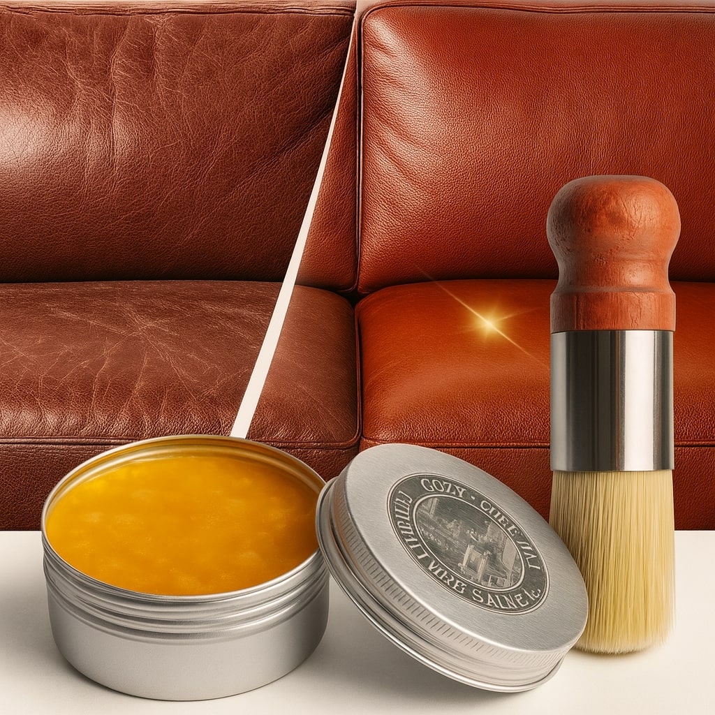 Baume nourrissant pour cuir, pour un cuir et des meubles éclatants