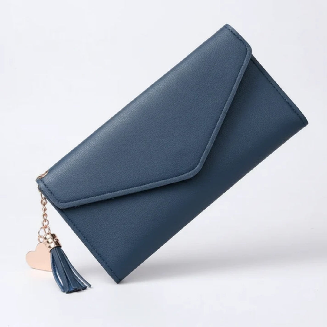 Leather Wallet - Western Style with Practical Compartments and Slim Shape
