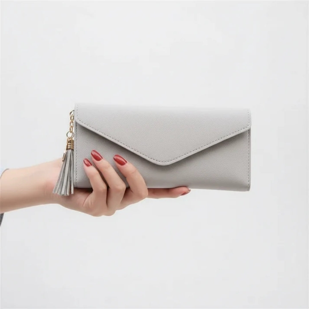 Leather Wallet - Western Style with Practical Compartments and Slim Shape