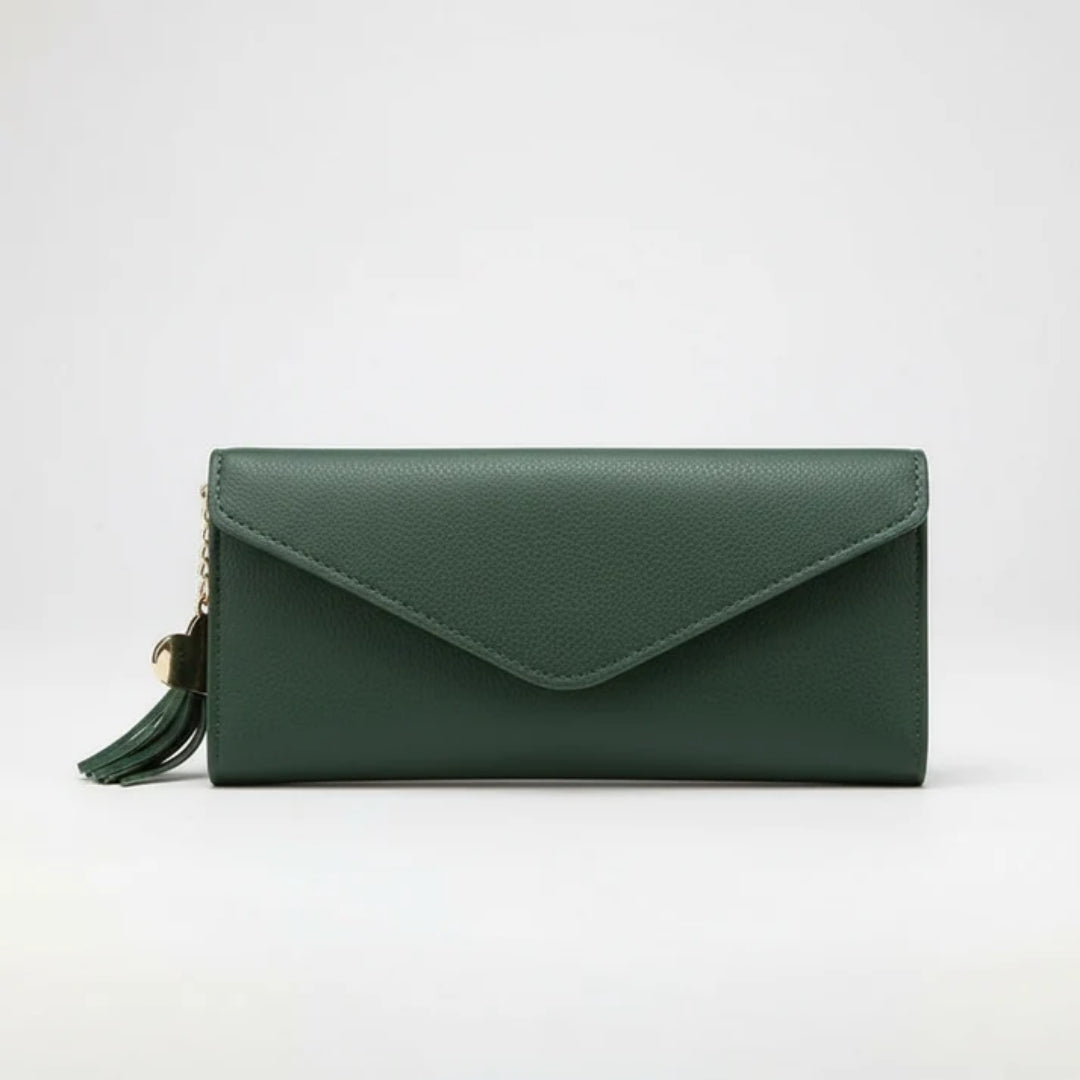 Leather Wallet - Western Style with Practical Compartments and Slim Shape