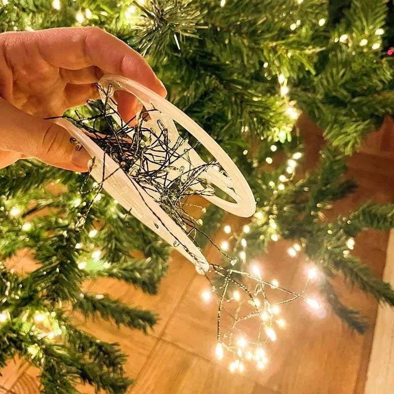Guirlande lumineuse à LED en grappes avec télécommande et 8 modes