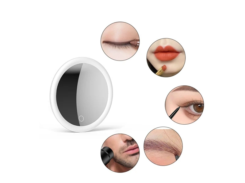LED Makeup Mirror with 10x Magnification