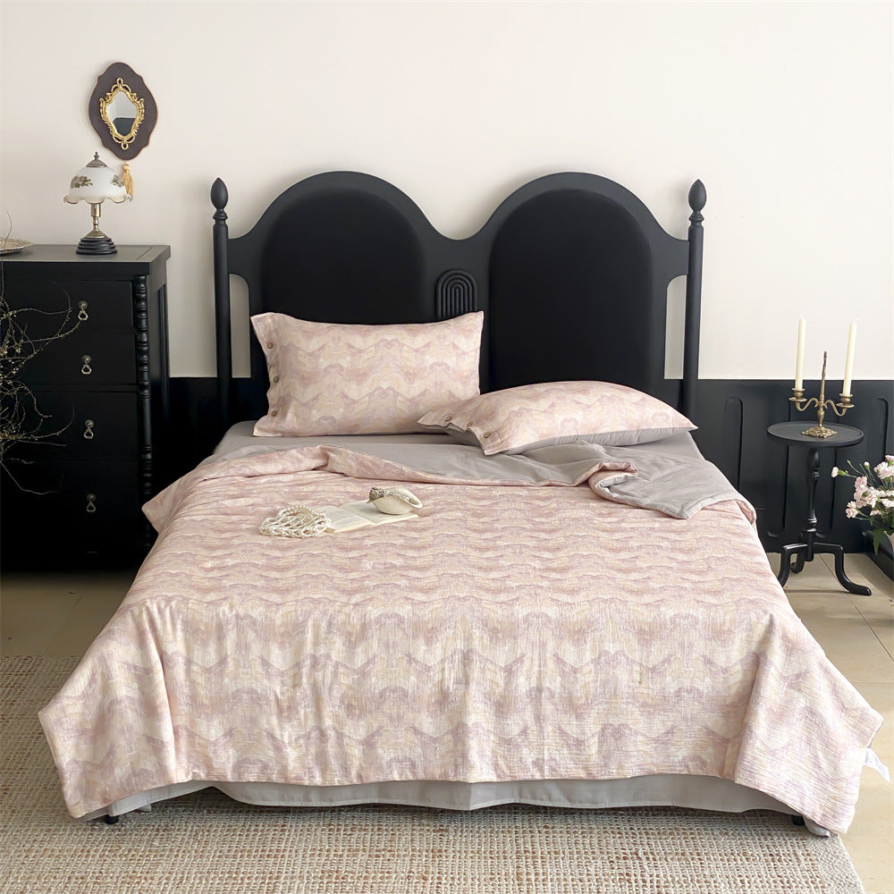 Linen-Blend Jacquard Bedding Set