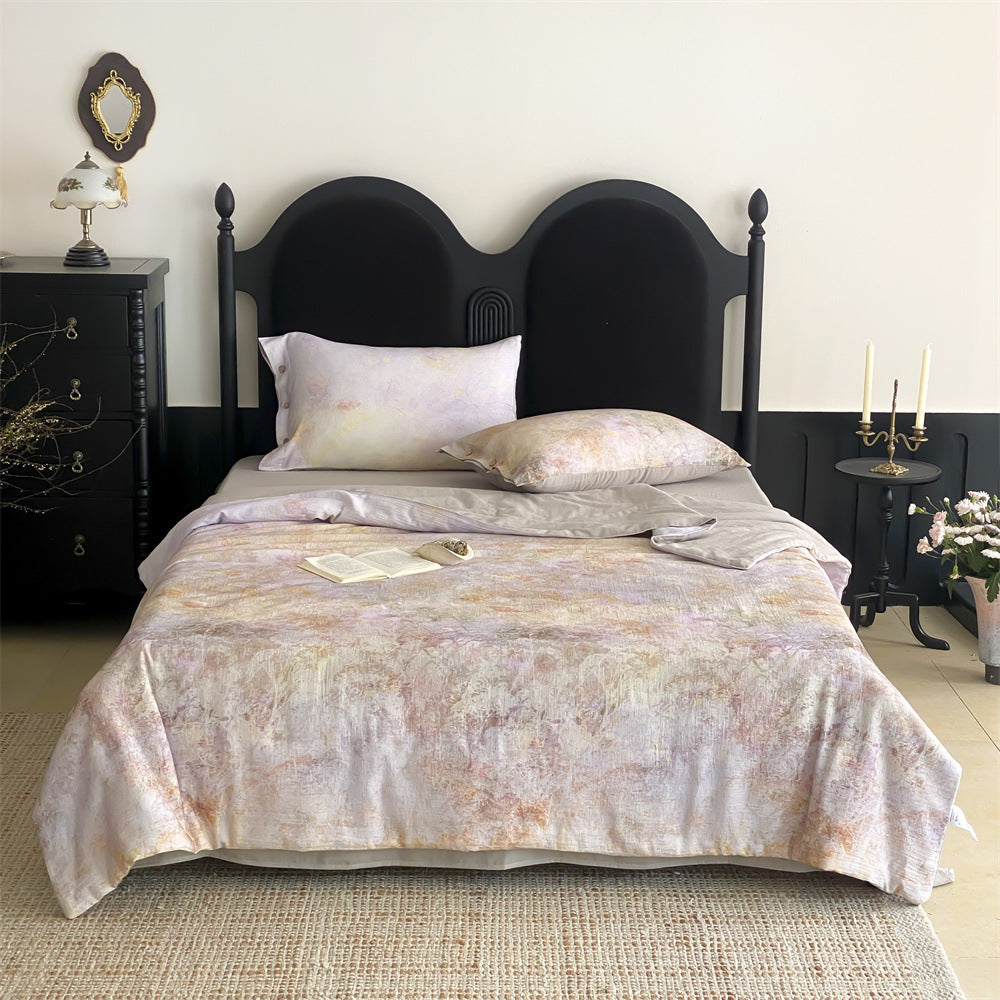 Linen-Blend Jacquard Bedding Set