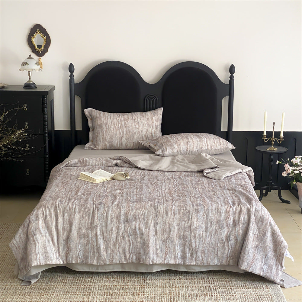 Linen-Blend Jacquard Bedding Set