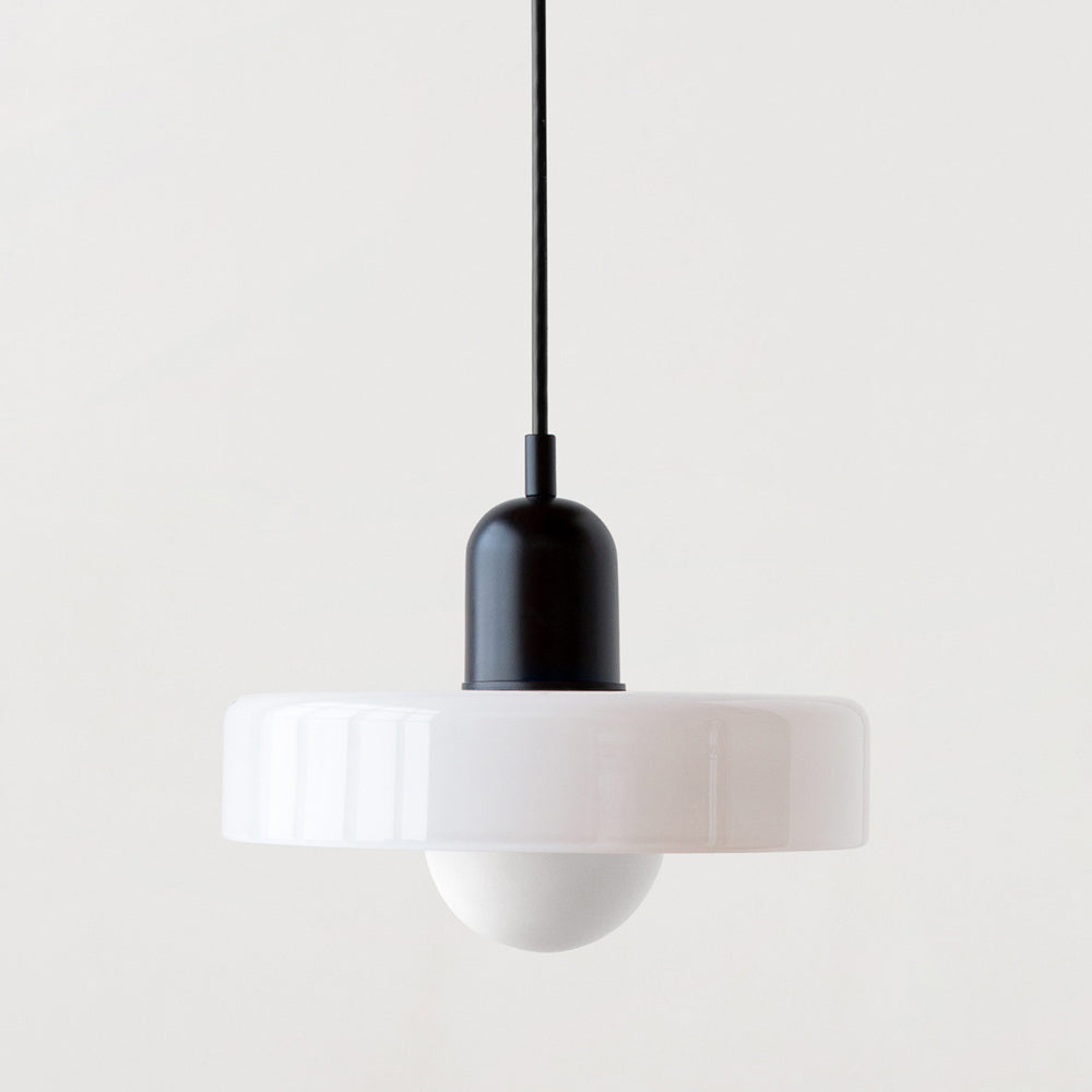 Liora Bauhaus Colored Glass Pendant Light With Adjustable Height