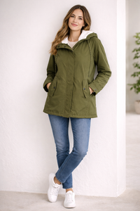 Veste d'hiver isolante à capuche pour femme