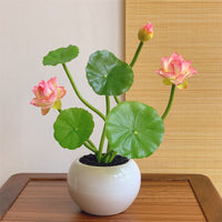 Composition florale de lotus