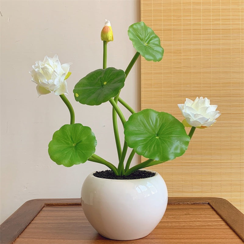 Composition florale de lotus
