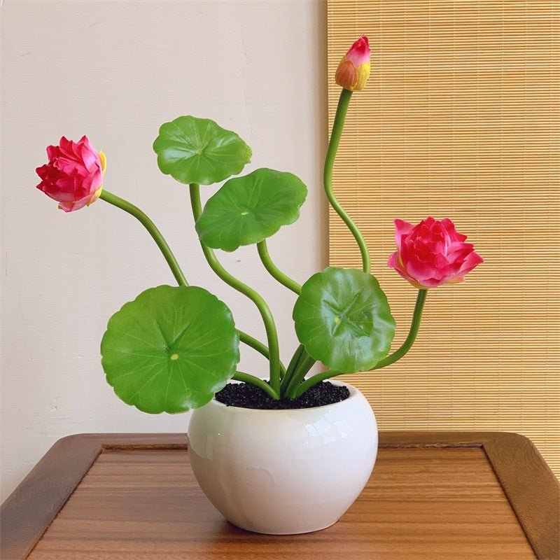 Composition florale de lotus
