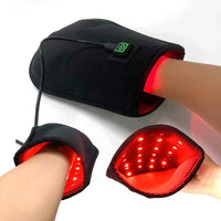Guante de terapia de luz roja para molestias en las articulaciones de la mano