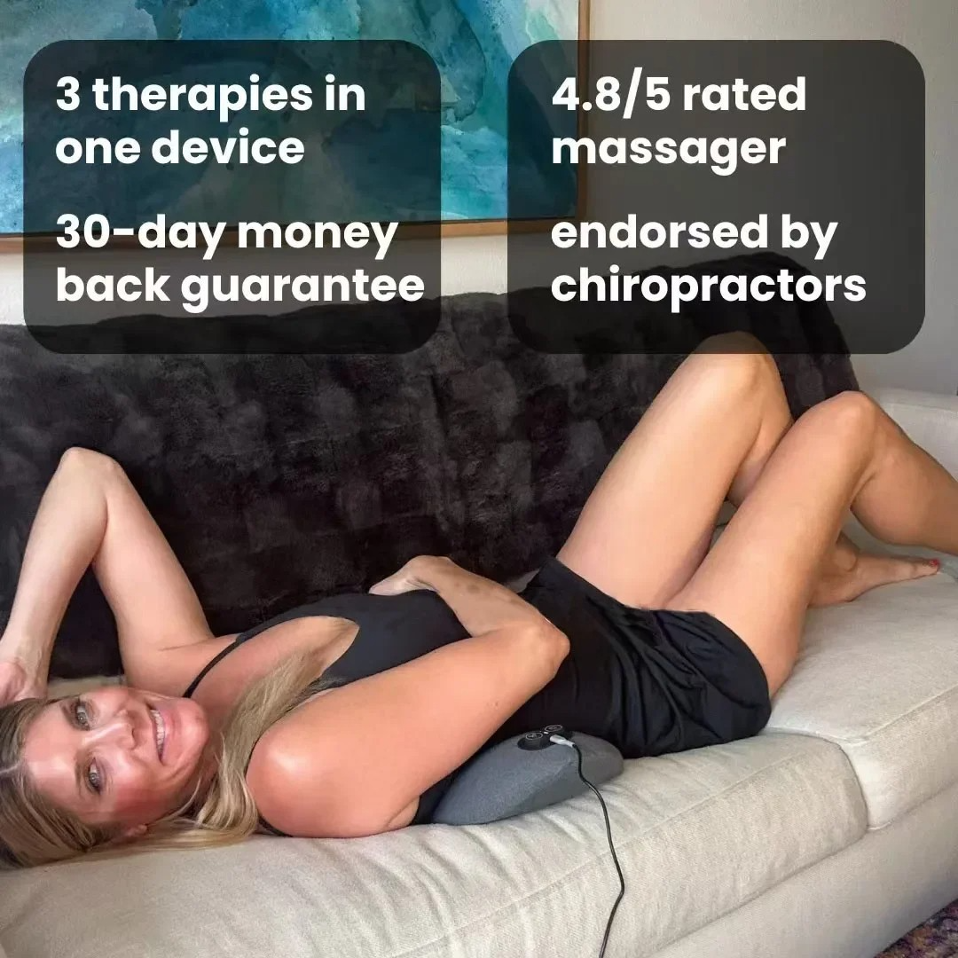 LuminaBack 3-in-1 Heated Vibration Massager For Sciatica