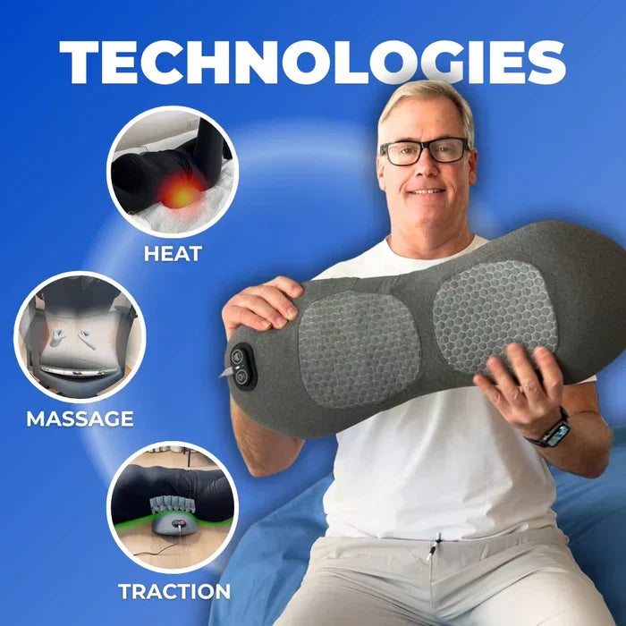 LuminaBack 3-in-1 Heated Vibration Massager For Sciatica