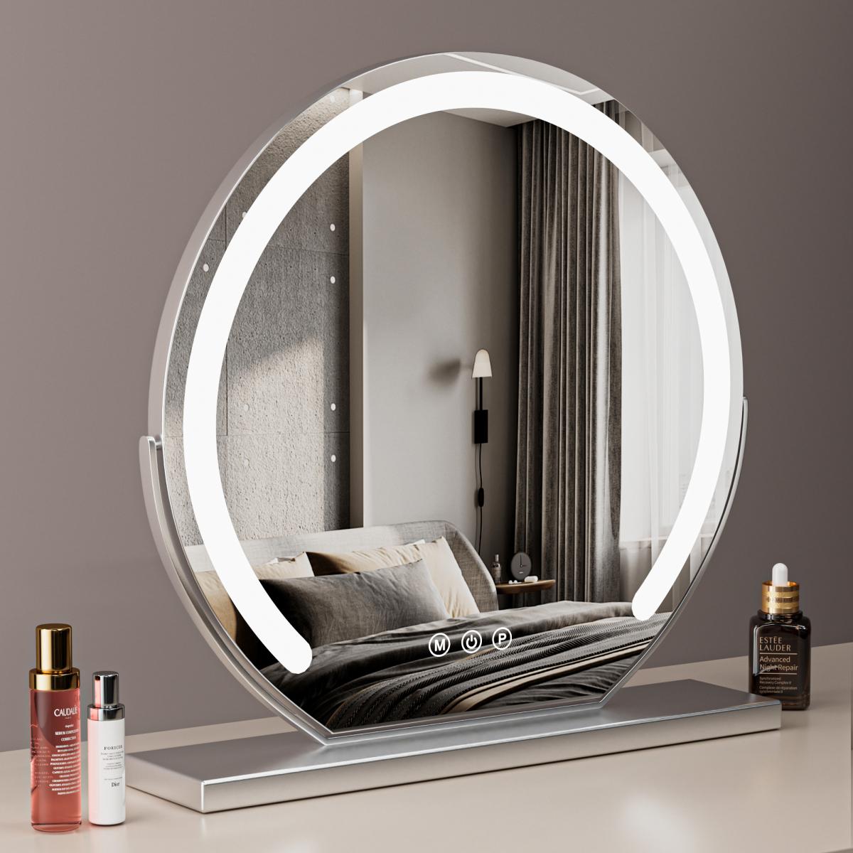 Luminara Dimmable LED Touch Vanity Mirror For Precision Makeup And Skincare