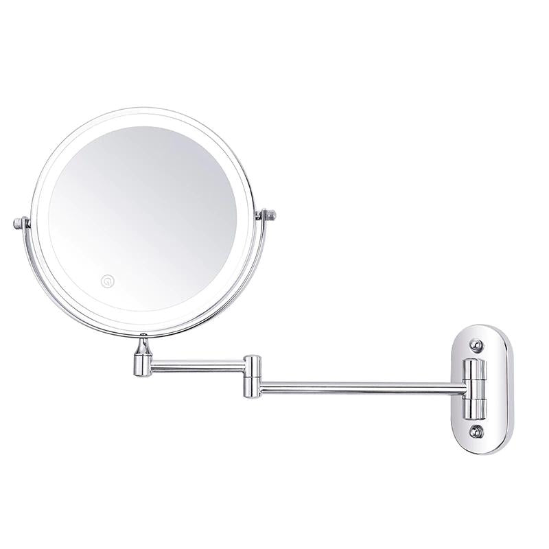 Luminex Chrome LED Magnifying Vanity Mirror Rechargeable