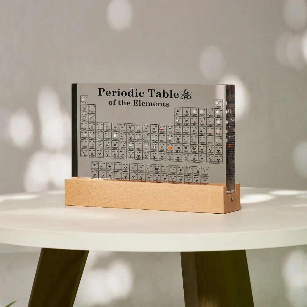 Luminous Periodic Table with Real Elements - Elementa