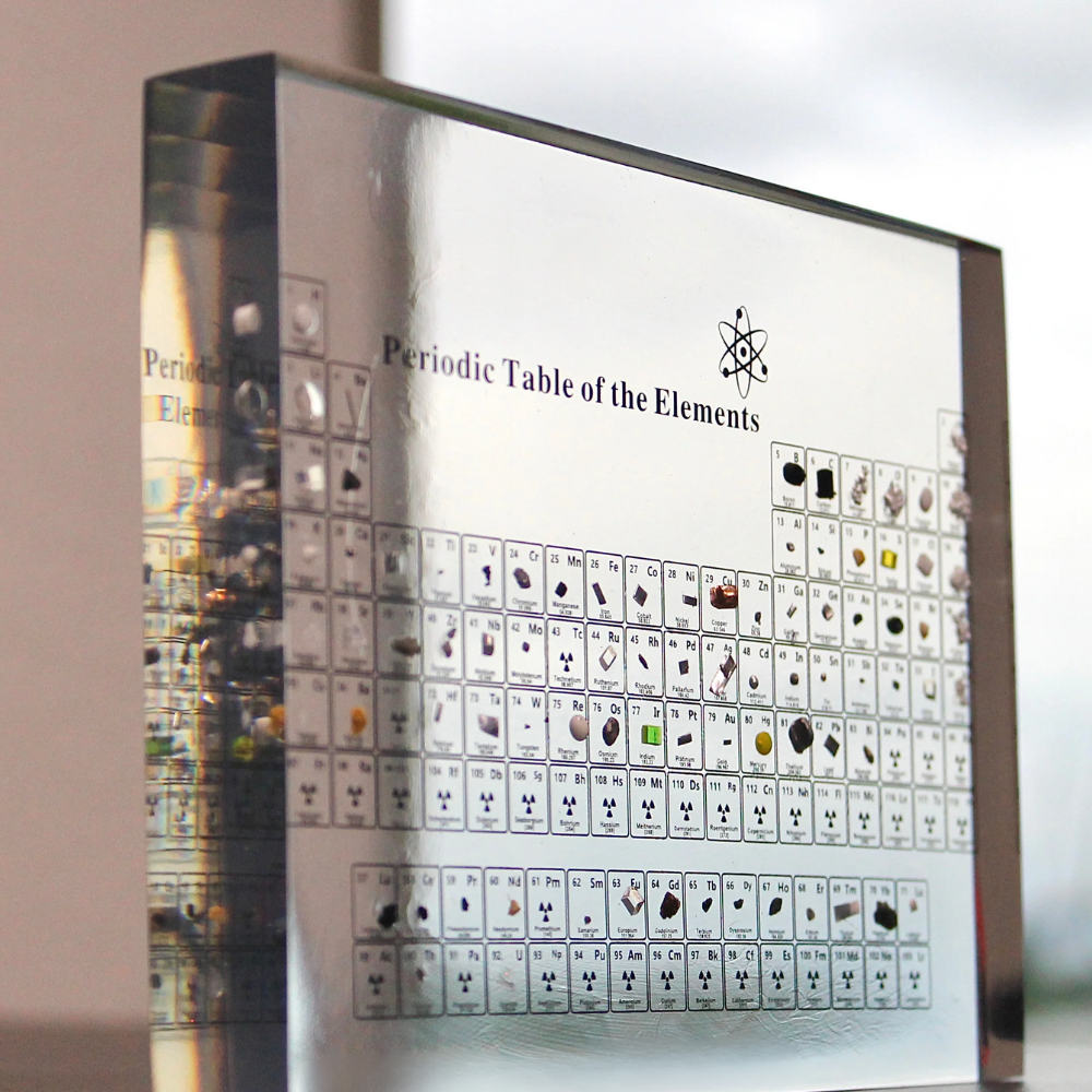 Luminous Periodic Table with Real Elements - Elementa