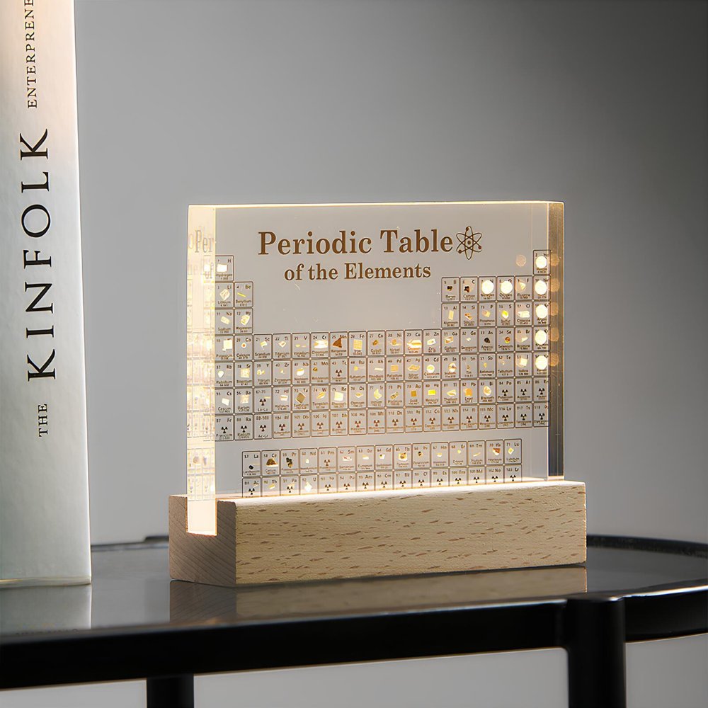 Luminous Periodic Table with Real Elements - Elementa