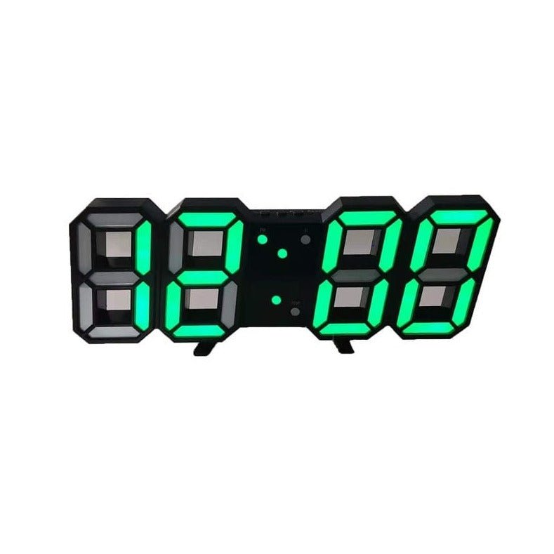 LumiSync 3D LED Wall Clock – Modern Digital Clock with Dimmable Lighting
