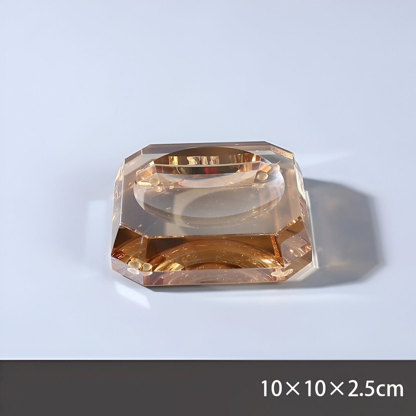 LustreEdge Crystal Glass Bath Accessory Set Elevates Decor