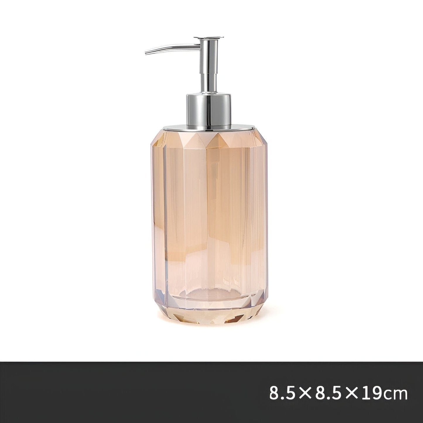 LustreEdge Crystal Glass Bath Accessory Set Elevates Decor