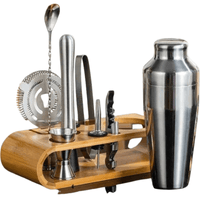 LUXMIX BARSET - Set cocktail 10 pièces en acier inoxydable pour boissons stylées