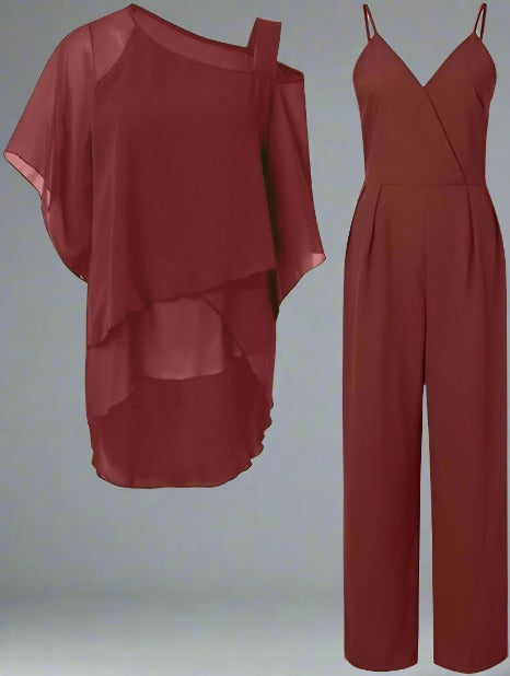 Luxury Chiffon Set for Elegant Evenings